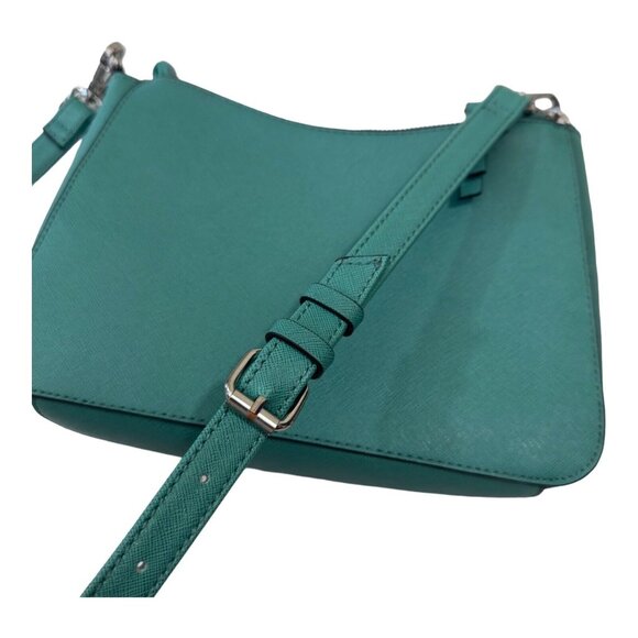 Nine West Women Water Green Double Zip Crossbody Bag-Casual -Colorful - Picture 6 of 10